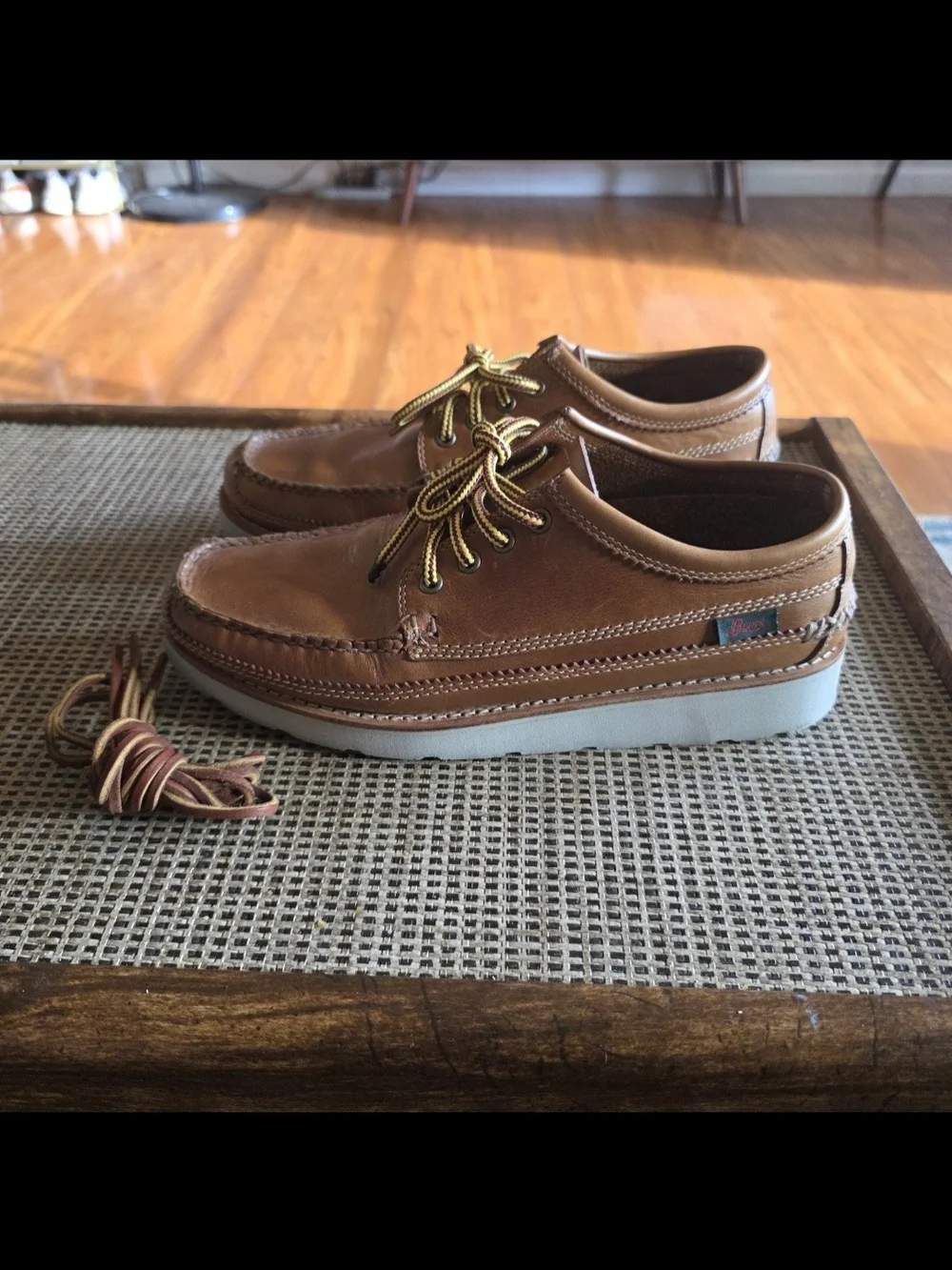 G.H. BASS Clayton Classic Men's Brown Leather Moccasin Boat Shoe Eastland Sebago